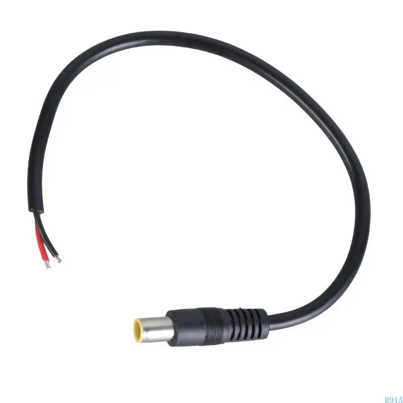 

R91A DC7909 Power Pigtail Cable 12V 8mm Male Plugs to Strippe Wire for Solar Energy Systems Laptop Power Supply 30cm/100cm