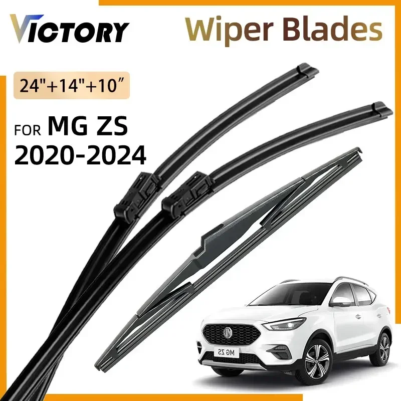 3x Front Rear Wiper Blade For MG ZS Accessories 2017 - 2024 2023 2022 MGZS Luxury 2021 EV 2020 ZX ZST VS EZS Car Window Brushes