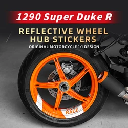 Gebruikt voor KTM 1290 Super Duke R motorfiets wielnaaf stickers fietsaccessoires velg decoratie reflecterende stickers kunnen kleur kiezen