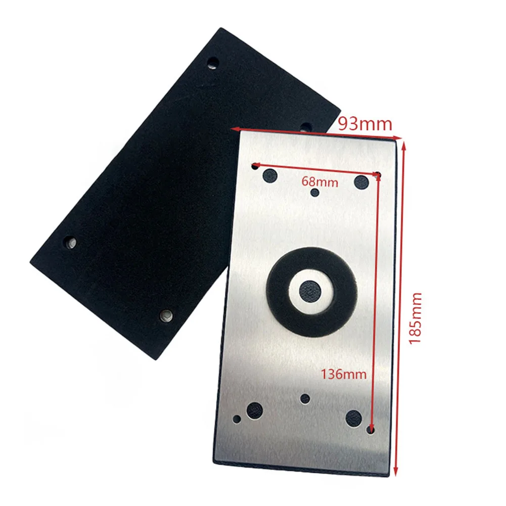 1pc Schleif Pad Für Exzenterschleifer 183x92mm Platz Schleif Pad & Polieren Pad Vier Löcher schleifen Disc Power Werkzeuge Teile
