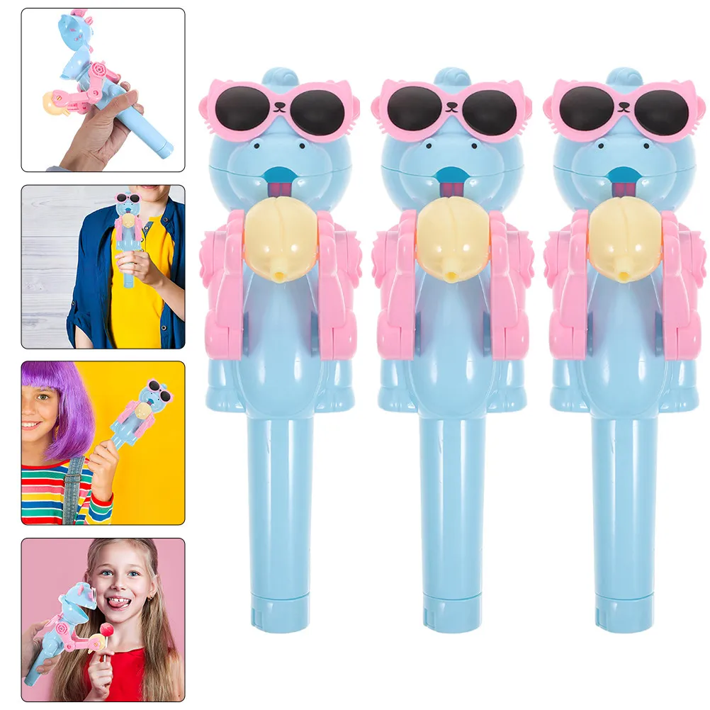 

3Pcs Dinosaur Lollipop Holder Robot Creative Candy Display Case Pop-Up Candy Storage Kids Party Favor Funny Novelty Holder