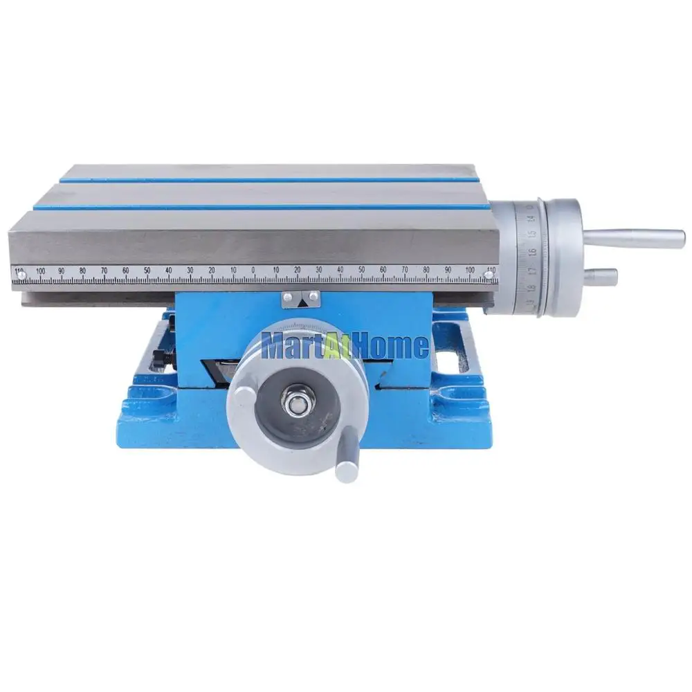 225*175mm Drilling Milling Machine Cross Slide Table Work Table XY with Ruler XY Travel 105x90mm