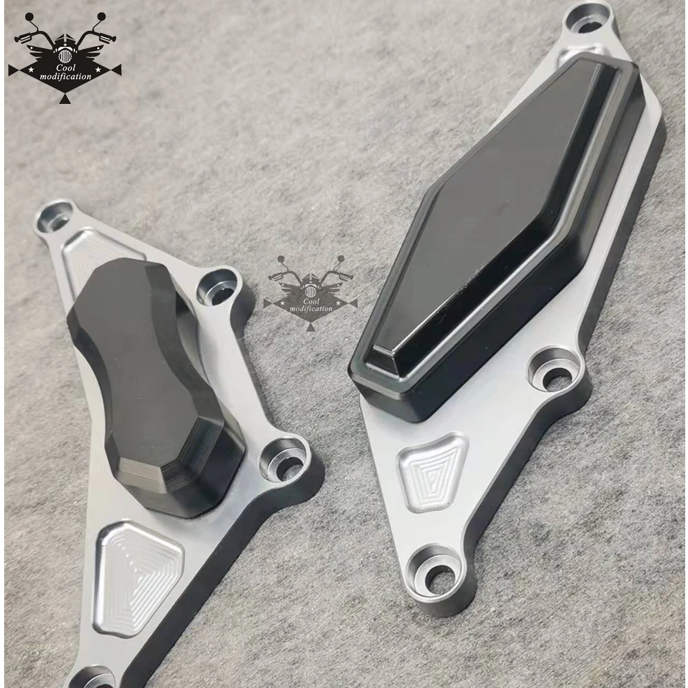 CNC Engine Stator Generator / Clutch Gearbox Cover Guard Crash Pad Sliders Protector For HONDA CB650F CBR650F CB650R RH02