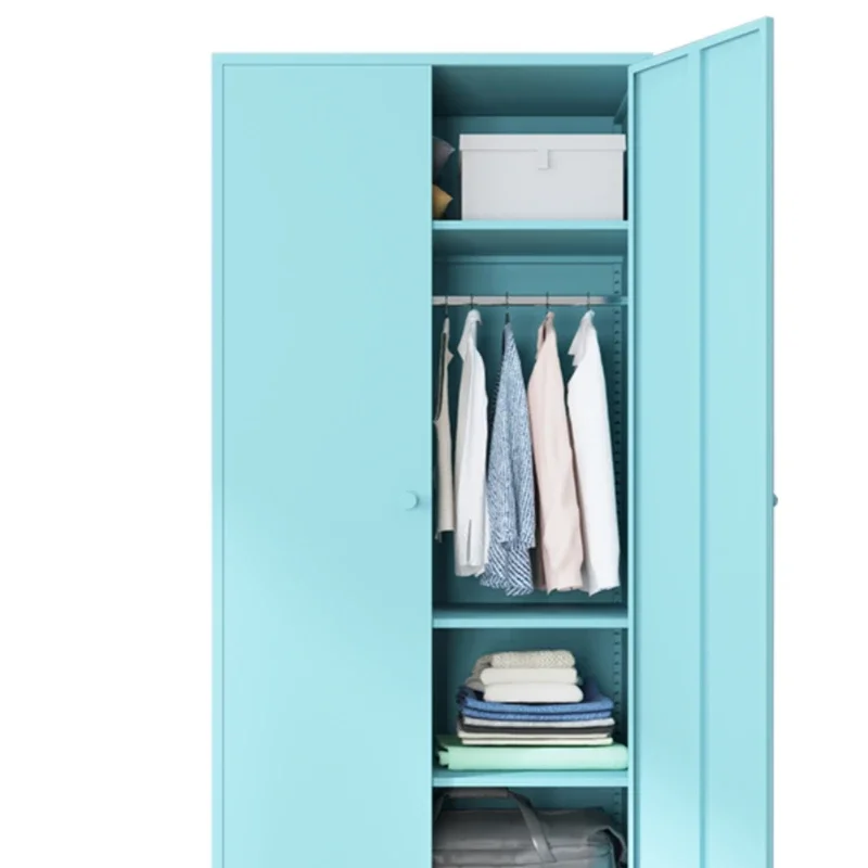 Armarios para niños, perchas organizadoras de ropa, armario de almacenamiento para dormitorio, estantes móviles, muebles modernos, CY50CW