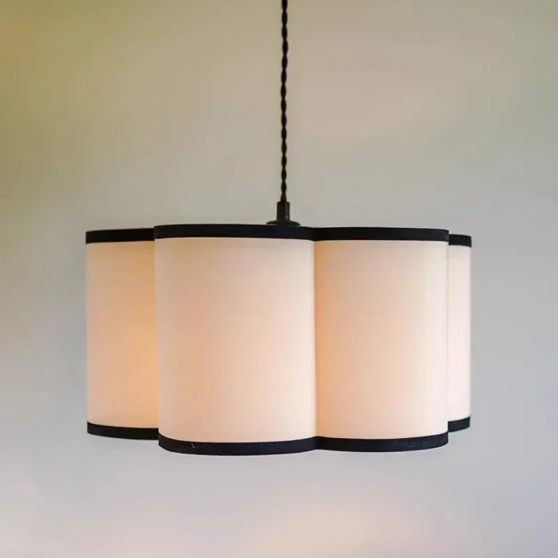 Nordic Fabric Chandelier Lamps Kitchen Bedroom Restaurant Bar Pendant Lights Home Decoration Lustre Lighting Droplight Luminaire