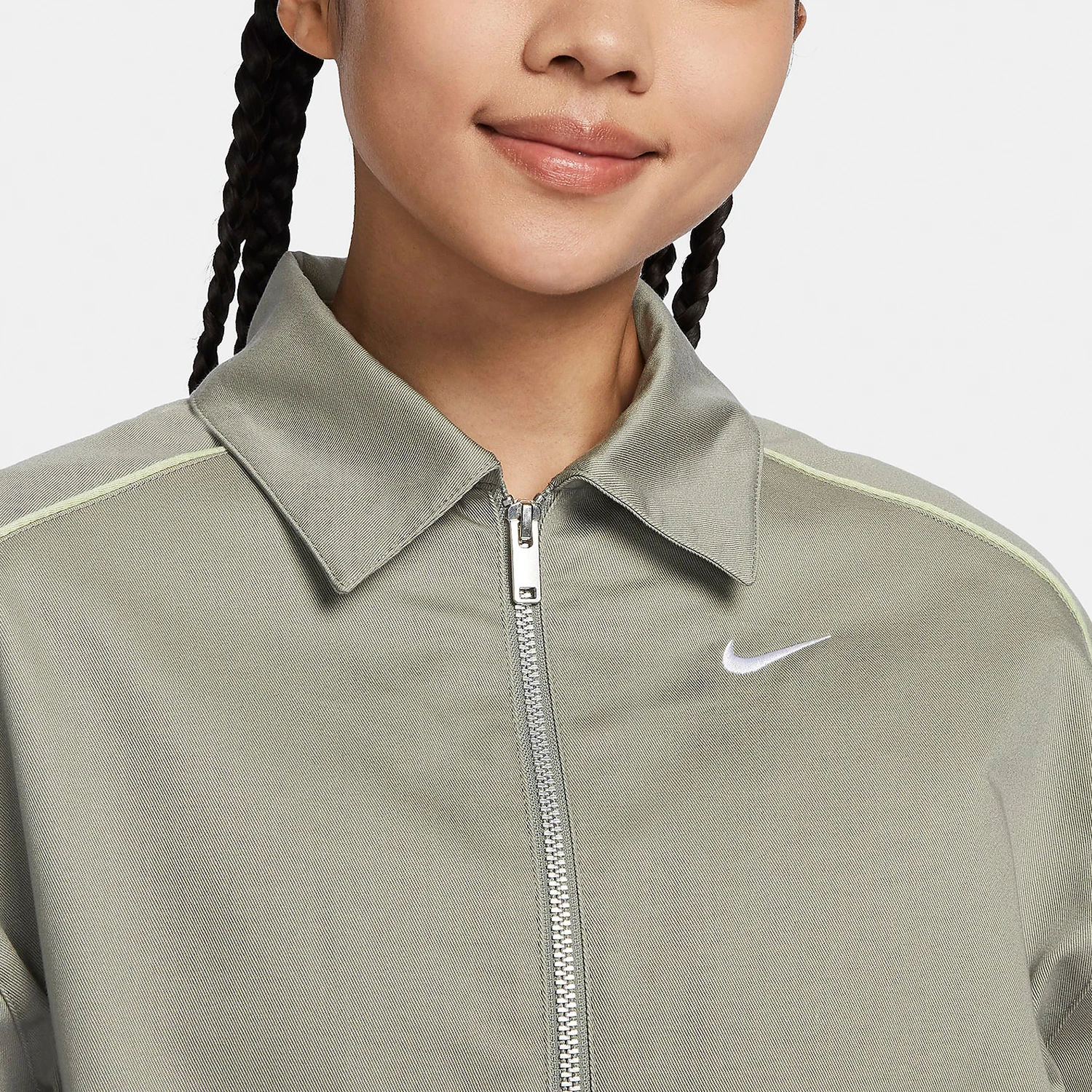 سترة نايك أصلية ربيعية جديدة للنساء كاجوال فضفاضة طية صدر السترة FN1941-053