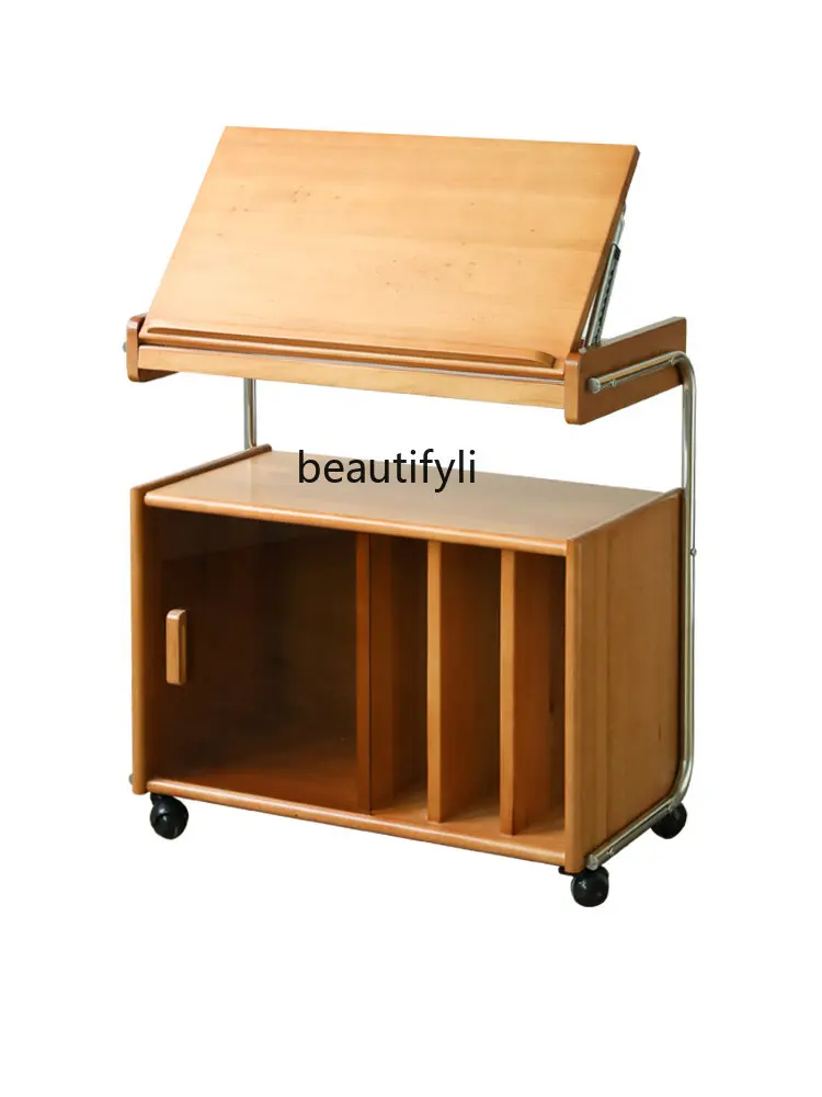 

zq Magazine Cabinet Side Cabinet Bedroom Living Room Sofa Storage Cabinet Nordic and Japanese Style Music Stand Side Table