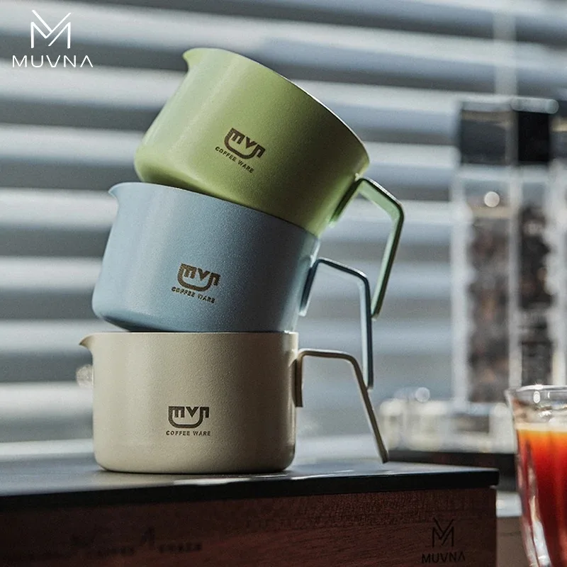MUVNA Espresso Coffee Measuring Cup 100ML,Precision Stainless Steel Coffee Dosing Cup with Handle Scale,Barista Tool&Accessories view 2
