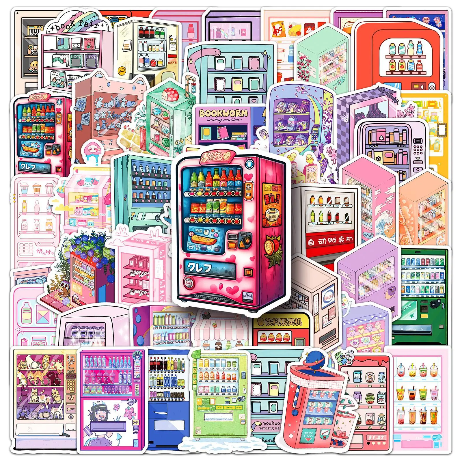 50Pcs Cartoon Vendi…