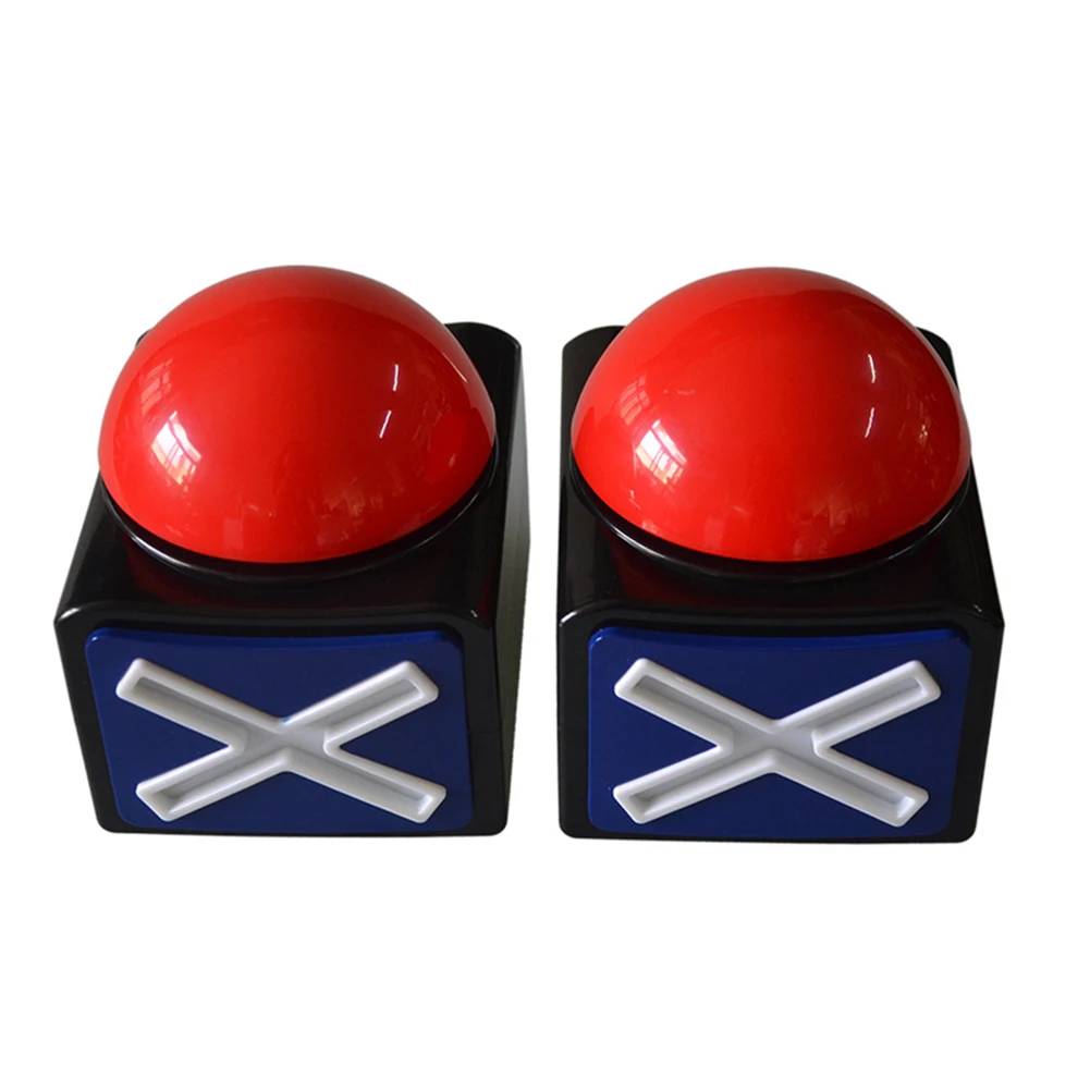 Caixa de botão de alarme de campainha vermelha com som e luz de alarme botão de reprodução de som botão de resposta de concurso para concurso/show de jogos/festa