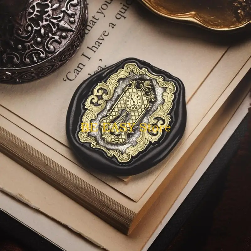 E28F النقش ختم من الشمع ختم رئيس للإزالة ختم النحاس ختم رئيس للهدايا المغلفات دعوات بطاقات المعايدة الزينة