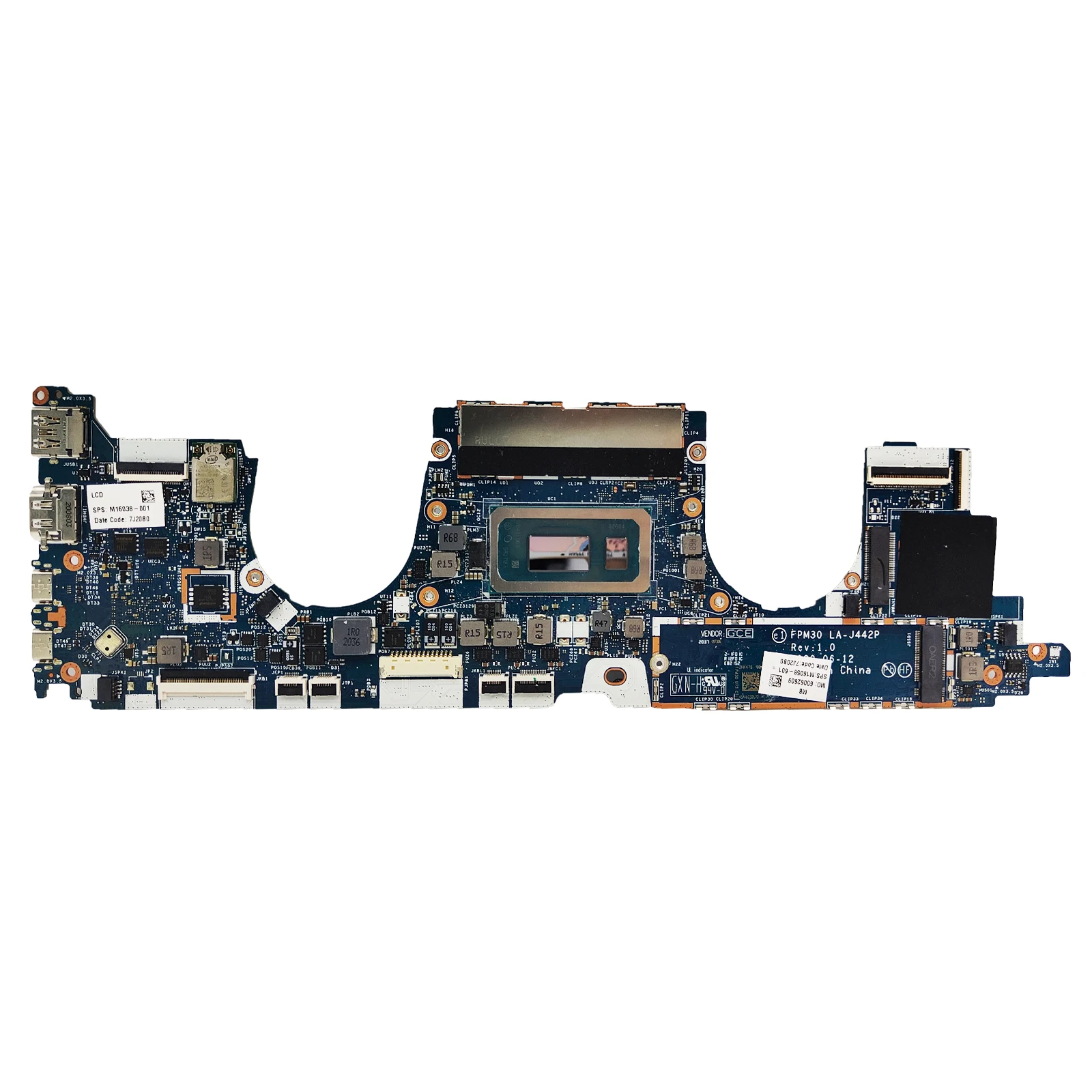 LA-J442P Notebook Mainboard For HP Elitebook X360 1030 G7 Laptop Motherboard CPU i5 i7 10th 8G/16G/32G RAM M16069-001 M16069-601