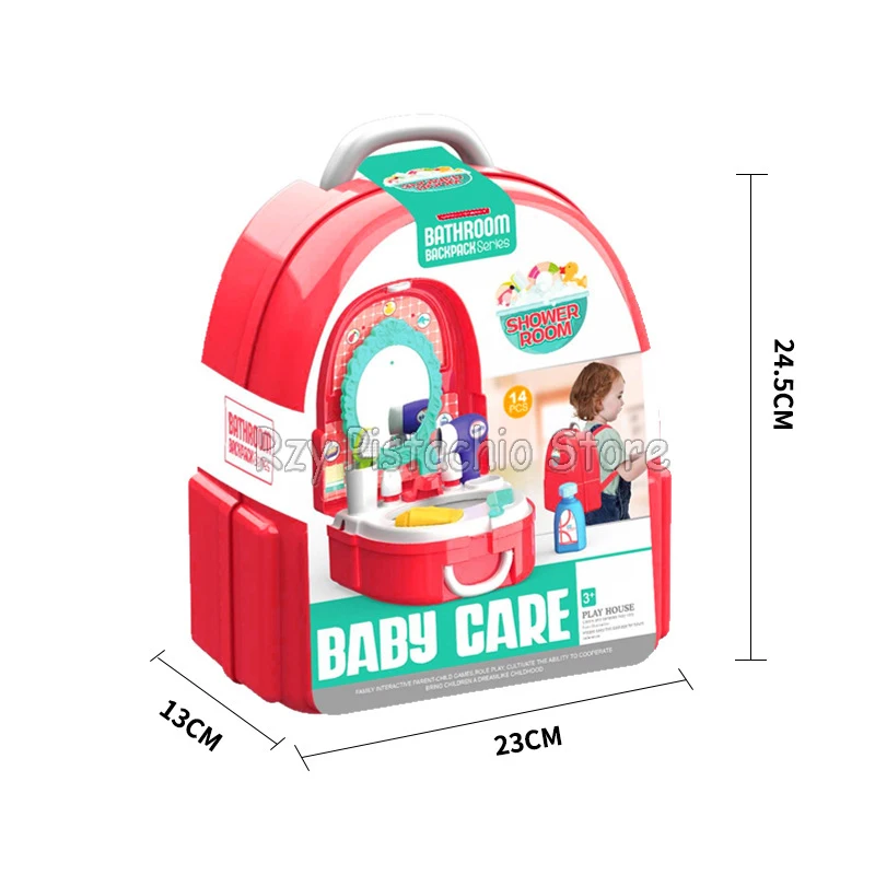 Children Toolbox Engineer Simulation Repair Tools Backpack Toy Adjustable Straps Pretend Play House Toys for Boys Girls Gift Kit