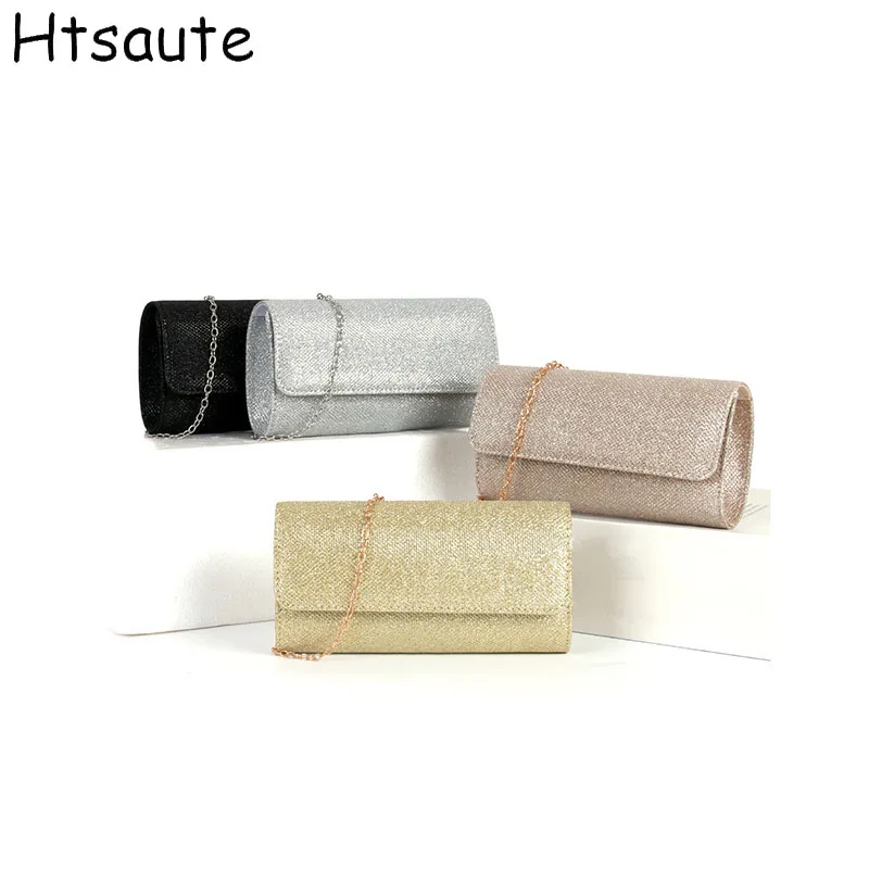 

Fashionable Clutches Bags New Versatile Makeup Clutch Women's Weddings Round-bottomed Metal Flip Top Dinner Chain Bag