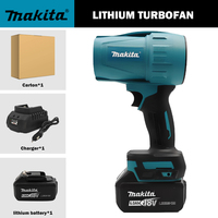 Makita 30000RPM Violent Blower Turbo Jet Fan 18V Electric Air Duster Wind Speed Turbo Rechargeable with Light Car Cleanin Tool
