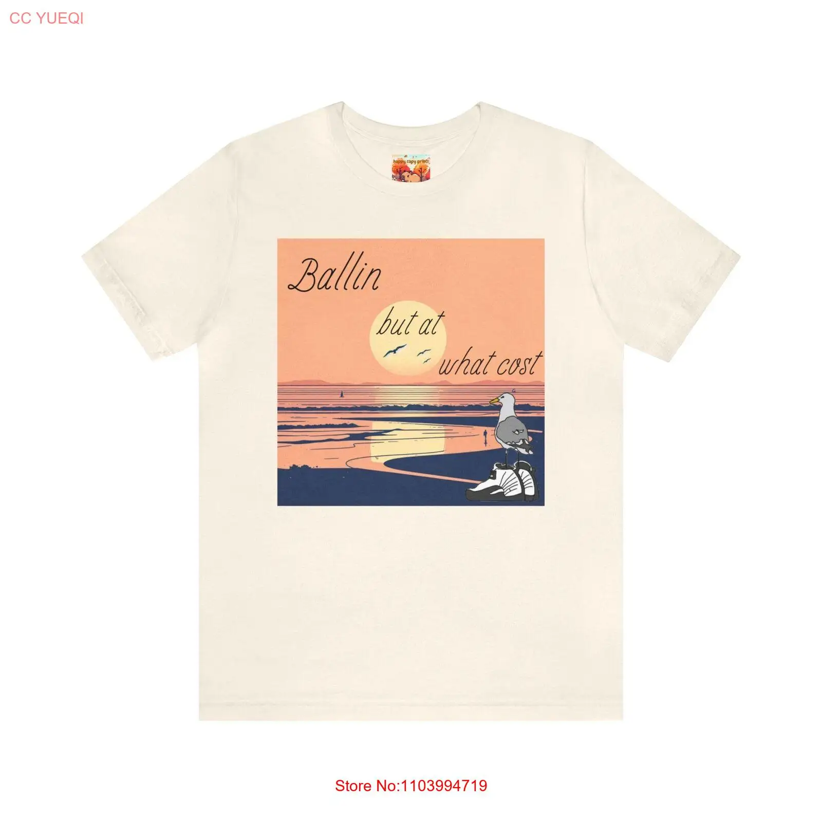 Ballin But At What Cost Depressed Seagull Dripped Out Swag Gen Z Meme Shirt