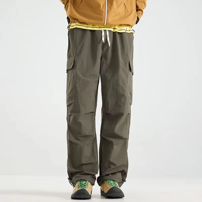 Unisex Outdoor Water-repellent Hiking Pants Scratch Resistance Fashion Cargo Pants Breathable Trousers Fishing Camping Pants
