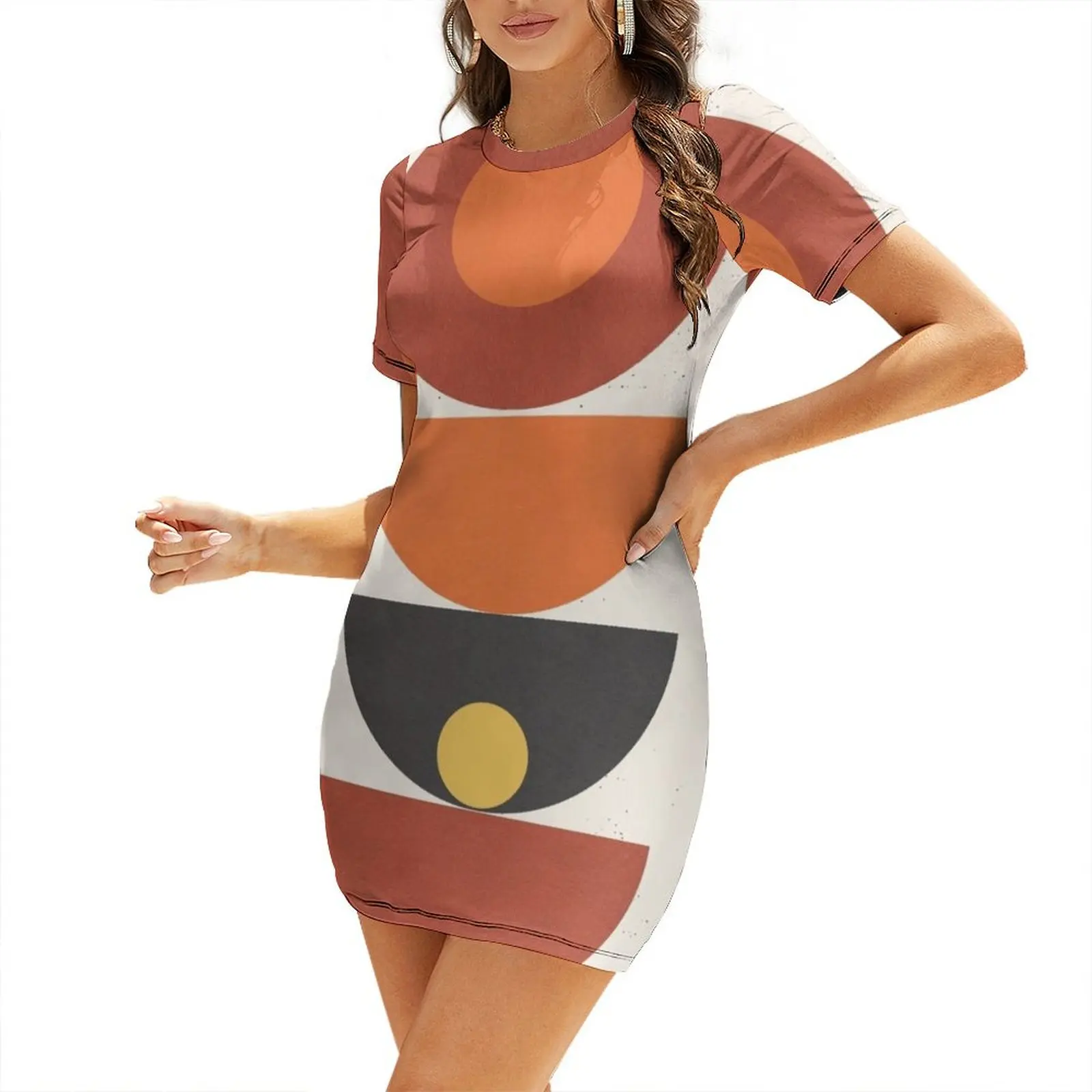 

Just Balance Short Sleeved Dress sexy dress for women dresses summer woman 2025 ladies dresses for women 2025