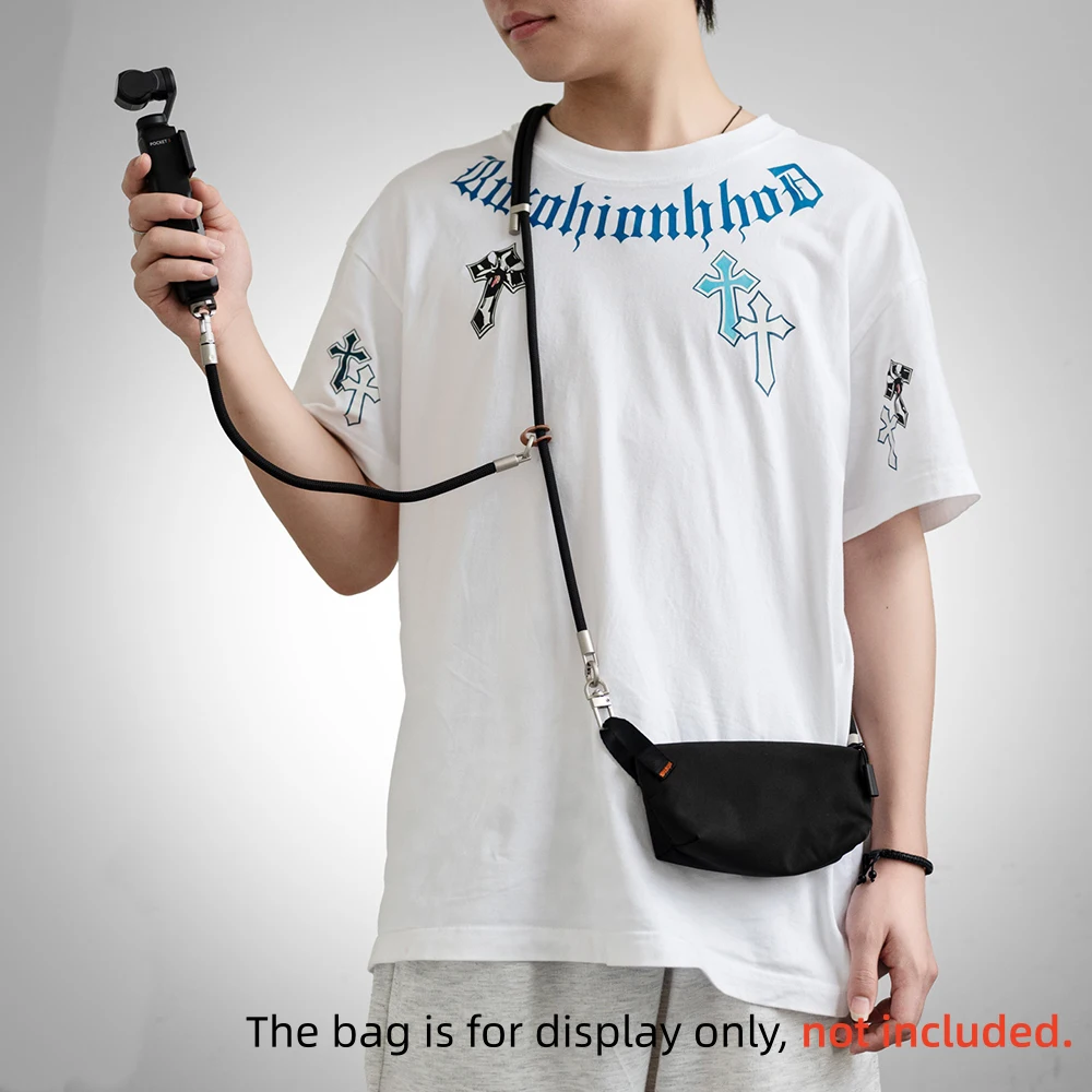 Adjustable Cross‑Body Sling Neck Lanyard for DJI Osmo Pocket 4P 4 3 Handheld Gimbal Anti‑Drop Camera Shoulder Strap Accessories