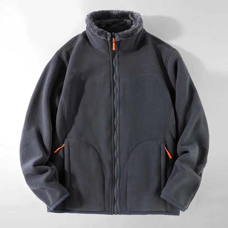 

Зимняя мужская флисовая куртка, женская повседневная однотонная теплая куртка, пушистая коралловая бархатная куртка в стиле Харадзюку, кардиган для пар, свитера