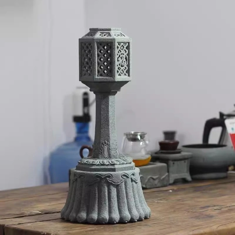 Bluestone palace lantern stone tower rich atmosphere space stone lamp ornament