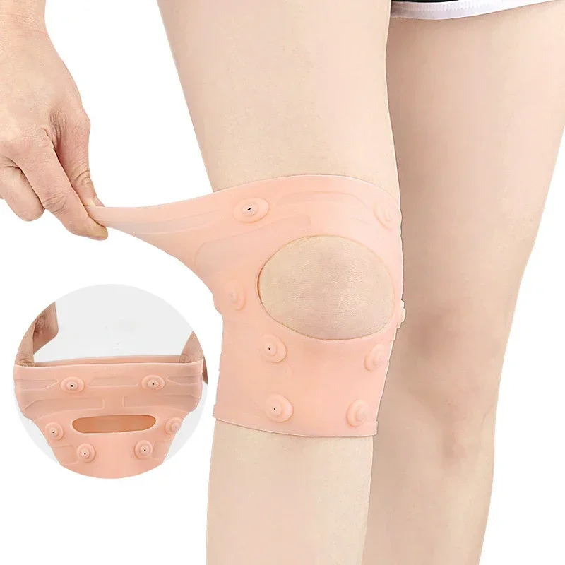 1PC Silicone Professional Knee Pads Magnetic Therapy High Elasticity and Comfort Pain Relief Knee Pads Joint Pads