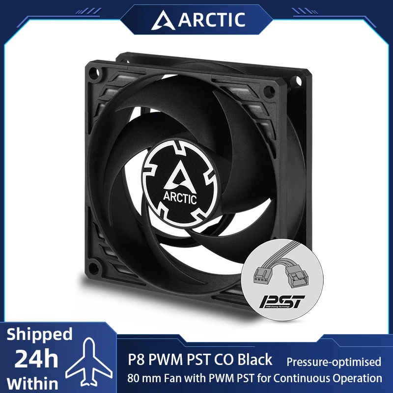 

ARCTIC P8 PWM PST CO 80mm Case Fan,PWM Sharing Technology(PST),Dual Ball Bearing for Continuous Operation,Fan Speed:200–3000 rpm