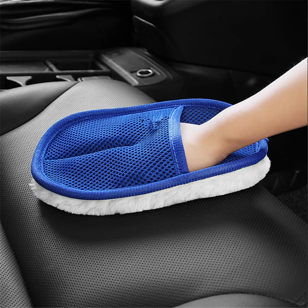 Car styling wash cleaning gloves for Volkswagen Phaeton Phideon Variant Touran Beetle T-Cross T-Roc Atlas Amarok