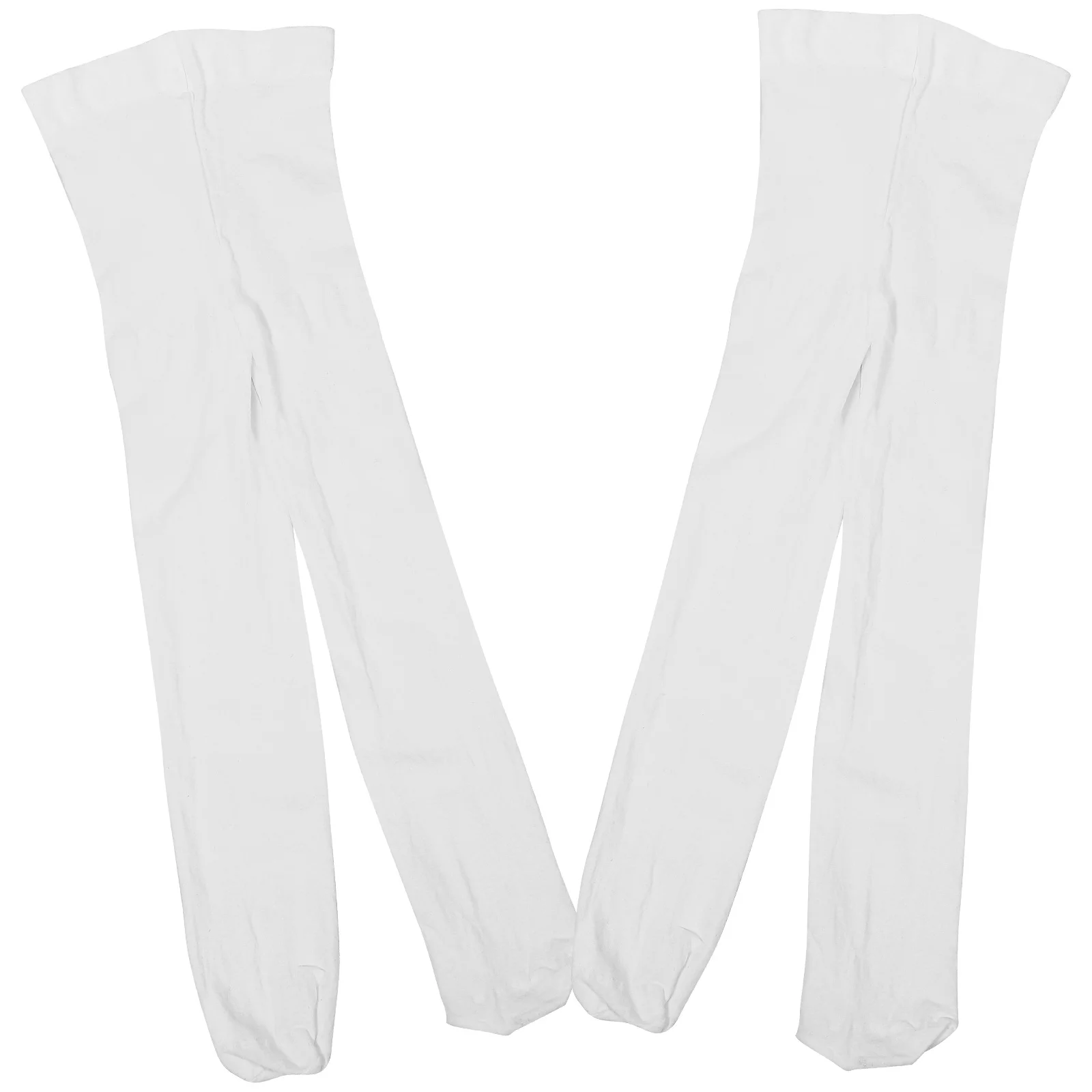 

2Pairs Ballet Tights Adult Smooth Stretchy Dance Socks White Size S Fits Height 100-130Cm Dance Tights for Women Girls