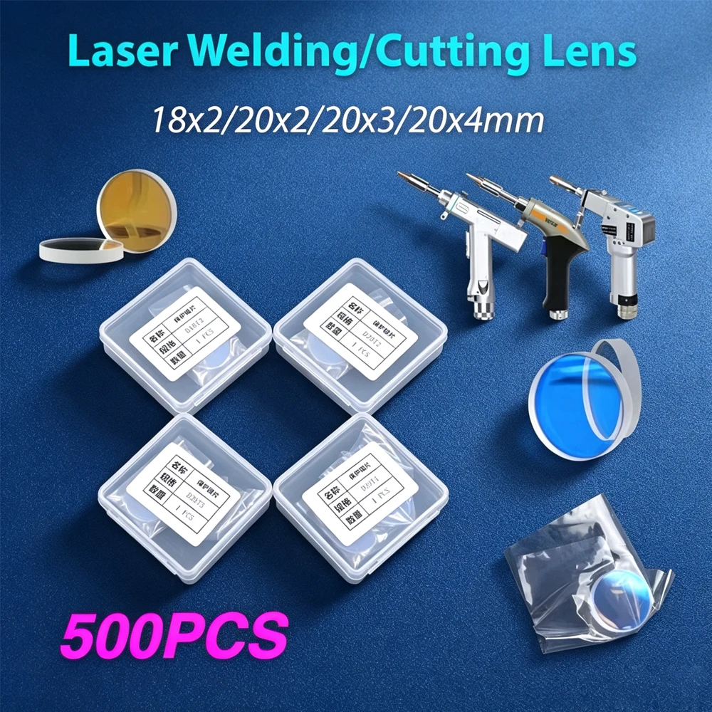 500PCS Protective Windows 18x2 20x2 20x3 20x4 Laser Welding Optical Lens SUP WSX raytools Laser Welding Machine Protective Lens