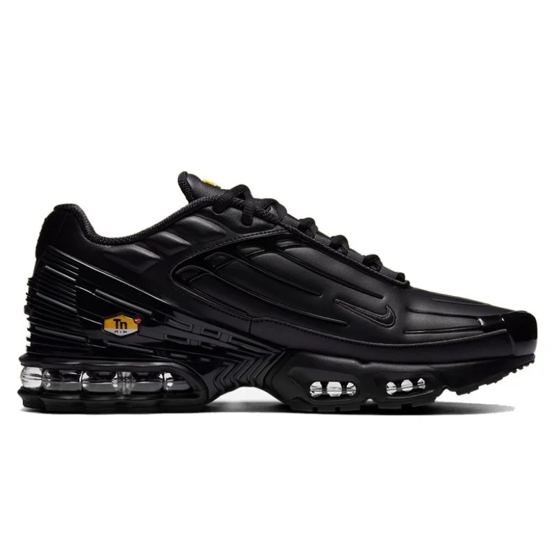 Nike Air Max Plus 3 TN Leather Black Running Shoes AirMax TN3 Desiginer Walk Jogging Outdoor Sports Shoes Women Men Sneakers