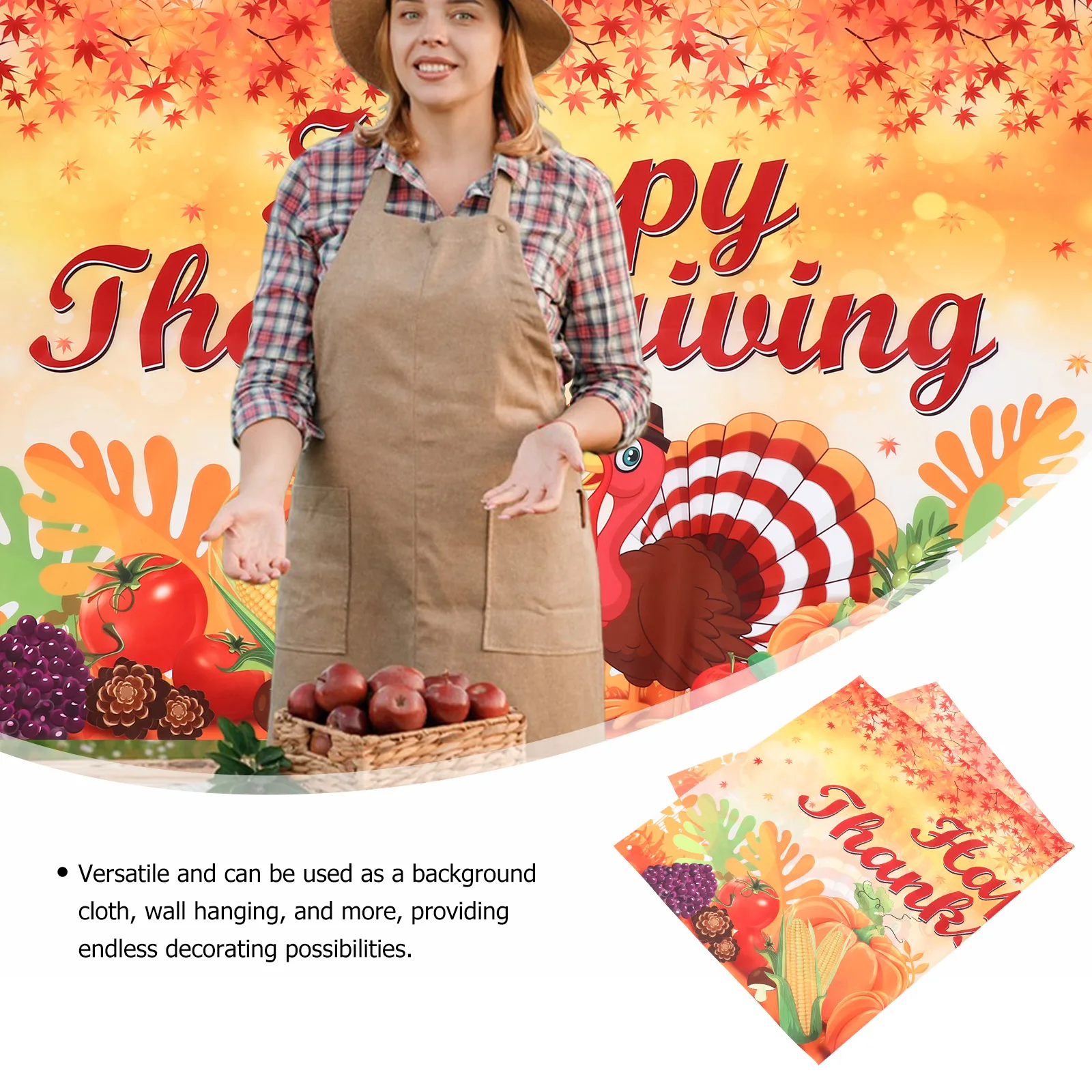 

Thanksgiving Backdrop Harvest Festival Decor Home Wall Backdrop Decor Wall Hanging Banner Photo Props Layout Prop