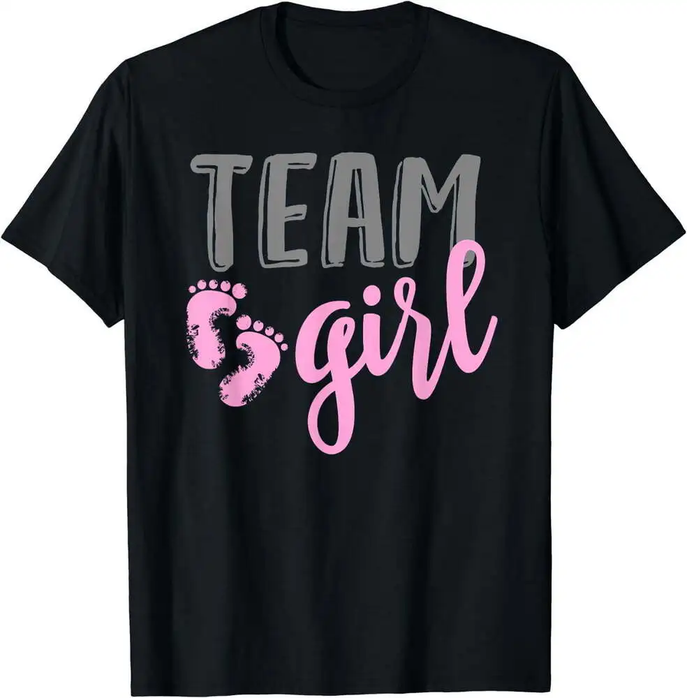 Team Girl Gender Reveal Baby Shower T-Shirt Unisex T-shirts Luxury Brand Fashion Couple's Cloths