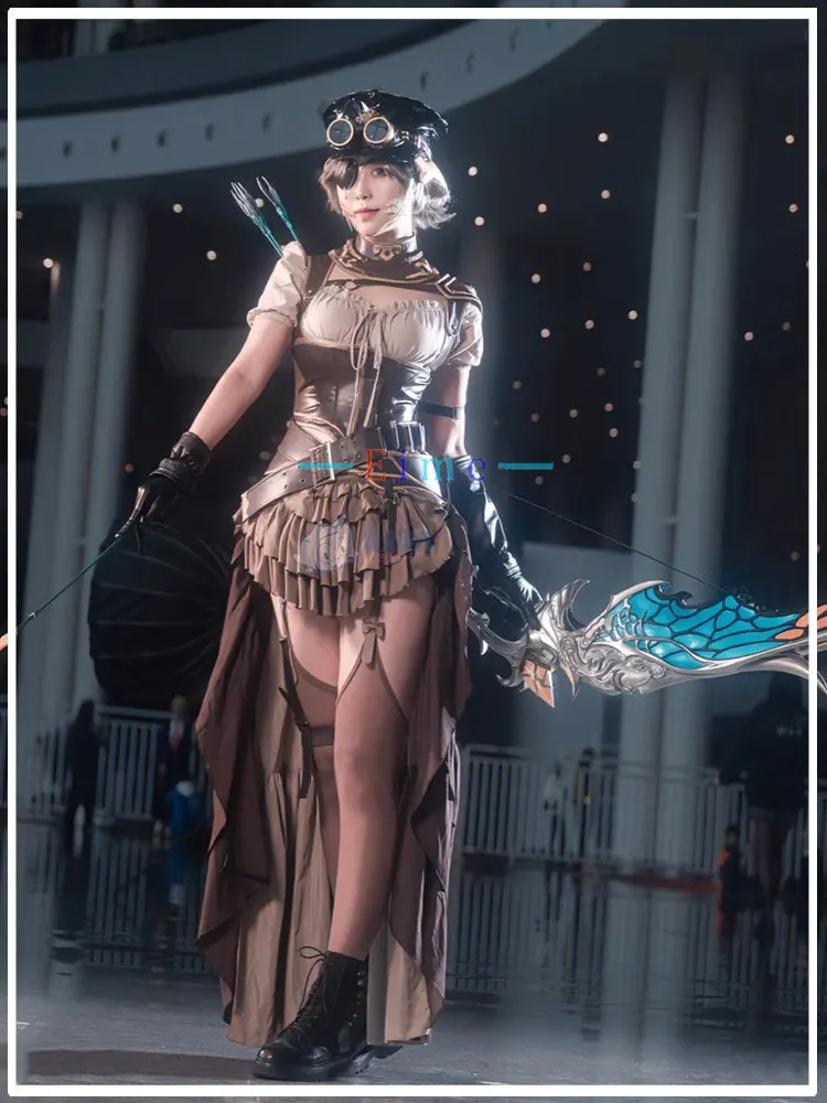 Disfraz de Final Fantasy para mujer, traje Sexy con sombrero, traje de fiesta, uniformes de Carnaval y Halloween, 480HQ, FF14