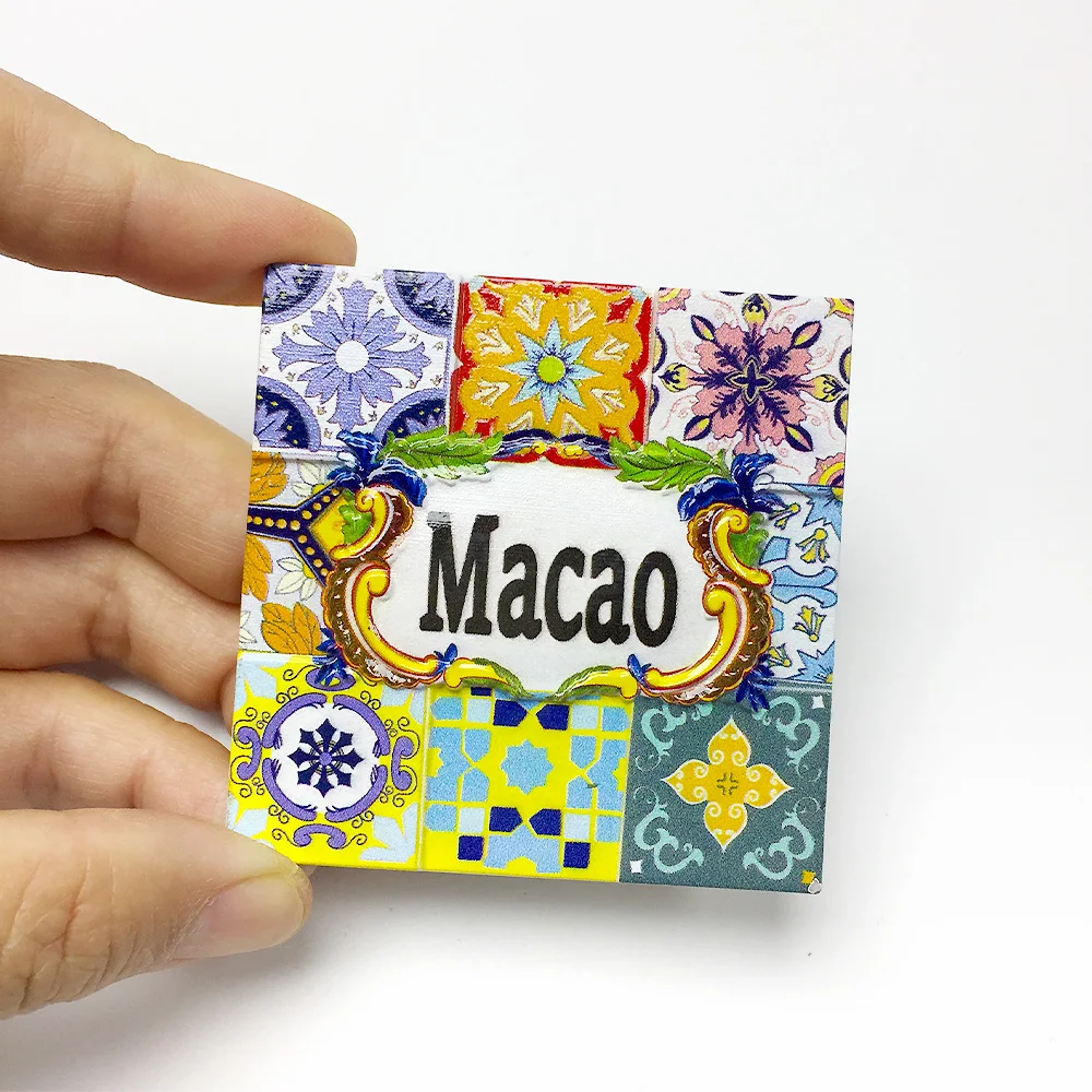 

Macao 3D Resin Fridge Magnet, Displaying Macao's Iconic Architecture