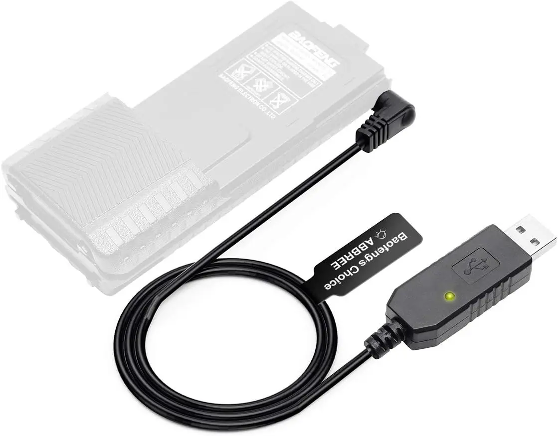 Cable cargador USB BaoFeng para UV-5R UV-82 AR-152