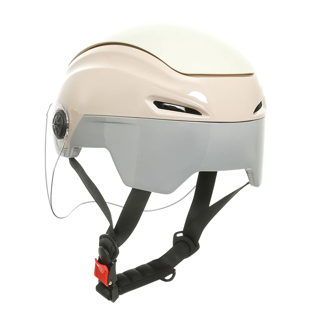 

Summer Riding Half Face Helmet Motorcycle Single Lens Capacete Moto Casque for Women/Men Electric Bike Safety Casco Moto Kask