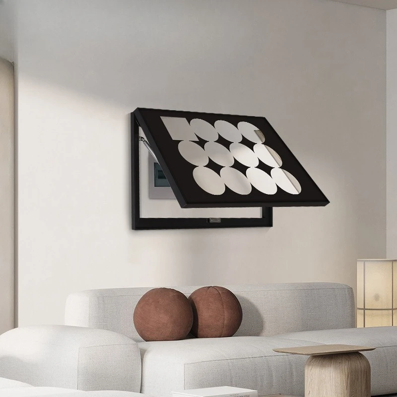 Modern abstract mirror bright color, meter box decorative painting, sofa light luxury