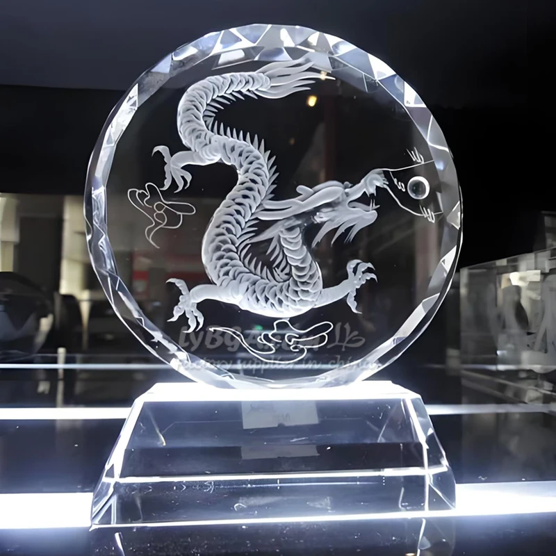 Macchina per incisione laser con sfera di cristallo di vetro LY-A04A Luce verde viola Luce 1W 5W 6W Macchine per fresatura per incisione laser in fibra