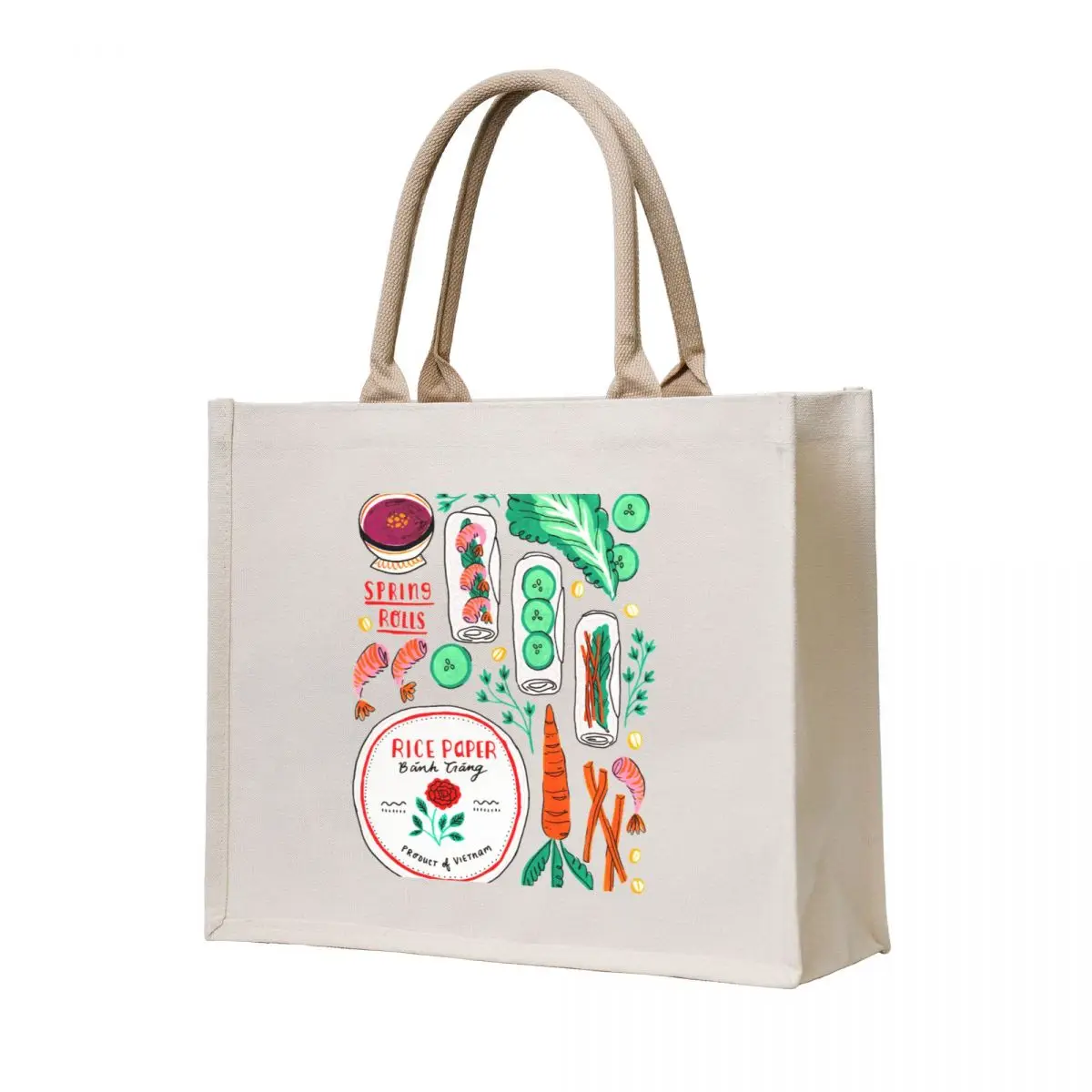 

Vietnamese Spring Rolls Tote Bag Shopper bag bag luxury women reusable shopping bags