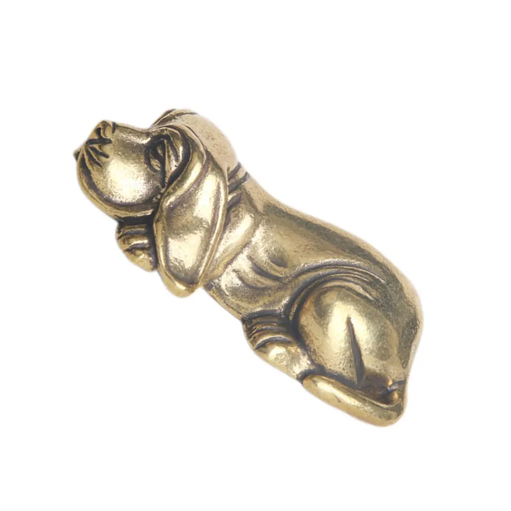 

Dog Decoration Puppy Desk Pets Brass Statue Desktop Accessory Craft Figurine Mini Model Decorative Item Exquisite Design
