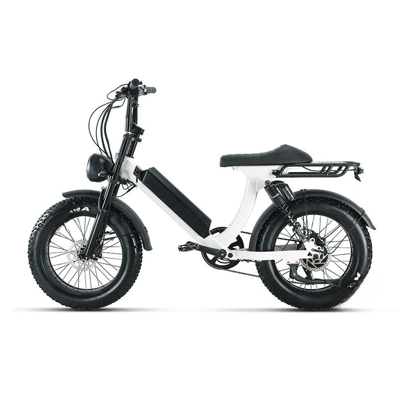 Aluminum alloy electric bicycle front and rear double shock-absorbing bicycle moped mountain bike