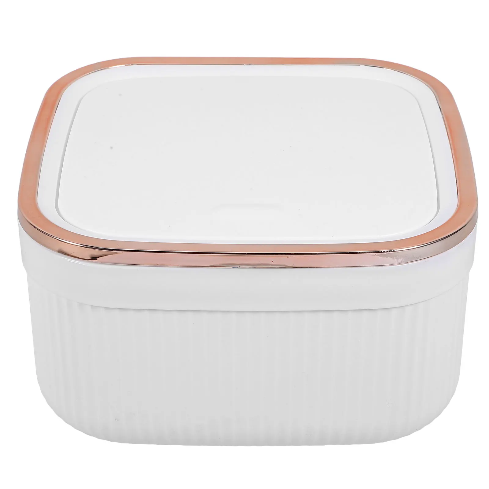 Versatile Garbage Bin Elegant Mini Trash Container With Cover For Neat Tabletop And Paper Waste Disposal