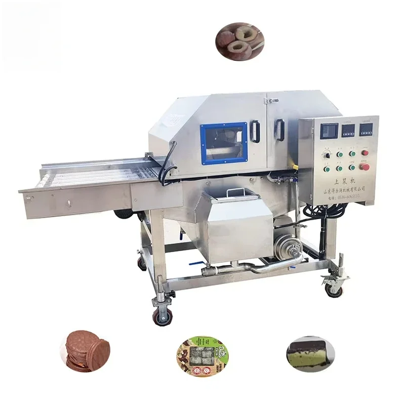 Freeze-Dried Fruit Chocolate Coating Machine Efficient Production Line for Chocolate Biscuit Bar