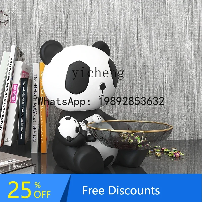 

BFF Panda Entrance Key Storage Ornament Creative Living Room New House Gift Household New Home Gift