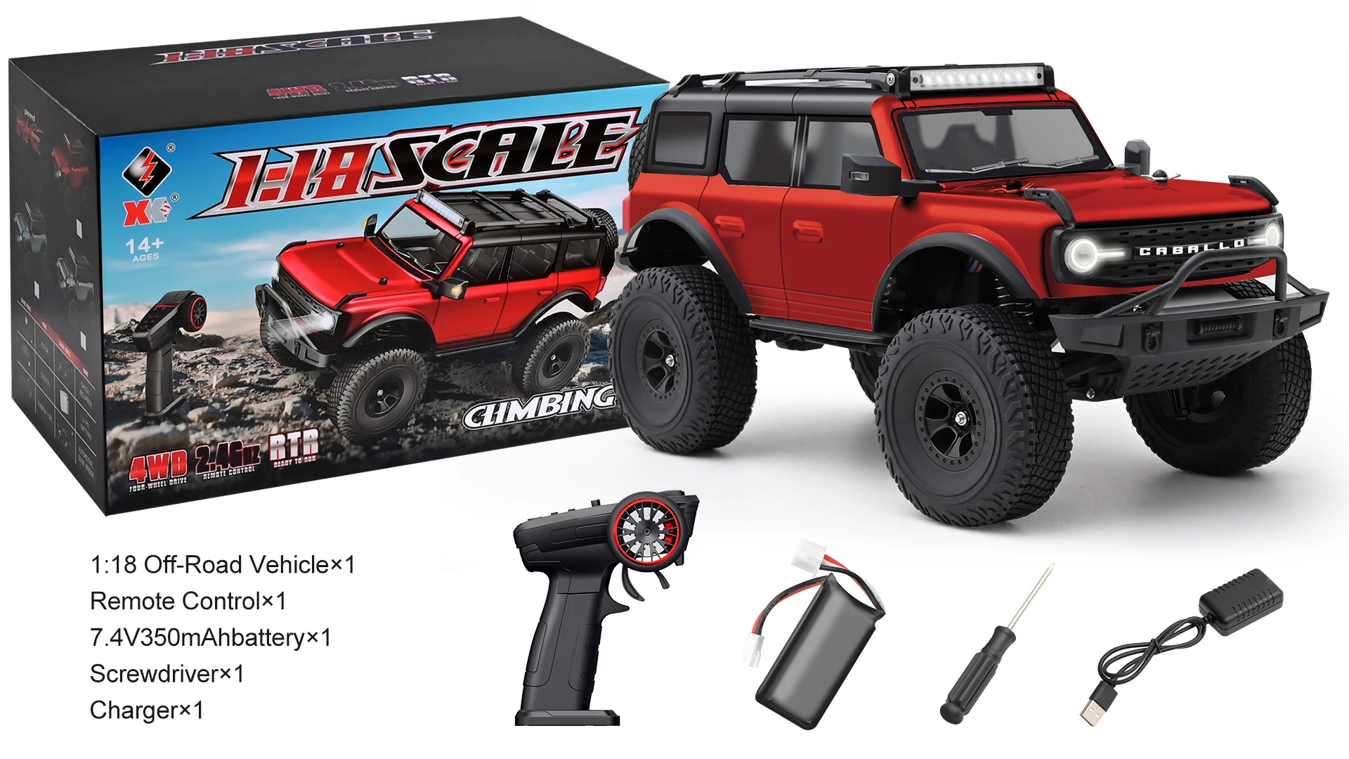 WLtoys 184023 1/18 Remote Control RC Electric 4WD Off-Road