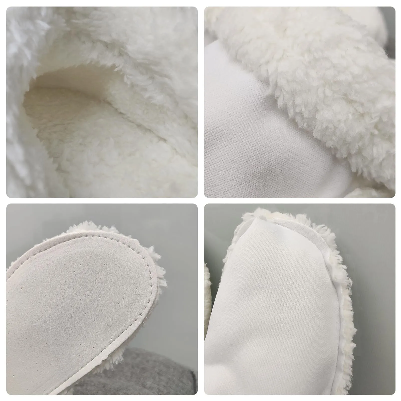 Furry Liners Shoes Clogs Replacement Fuzzy Warm Slippers Inner Soles for Cold Weather Comfort