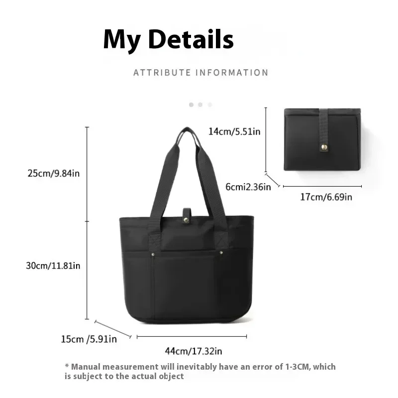 حقيبة يد كاجوال من THURAM للنساء حقيبة كتف كبيرة للسفر والعمل وحقيبة تسوق قابلة للطي #2