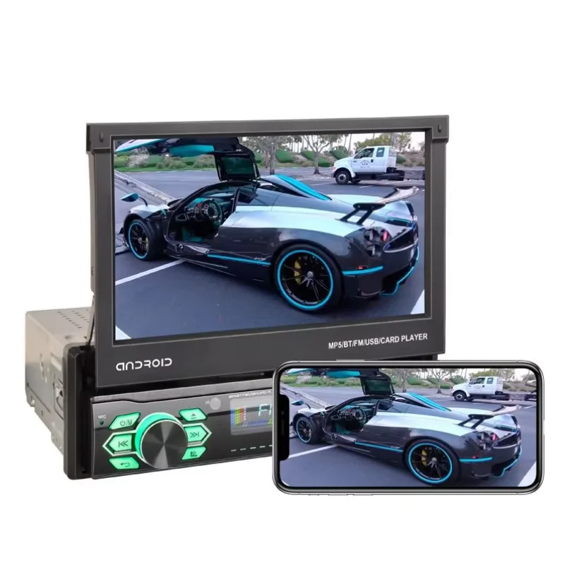 

Car player USB flash drive HD 7 " 7188A telescopic screen Android car navigation all-in-one MP5