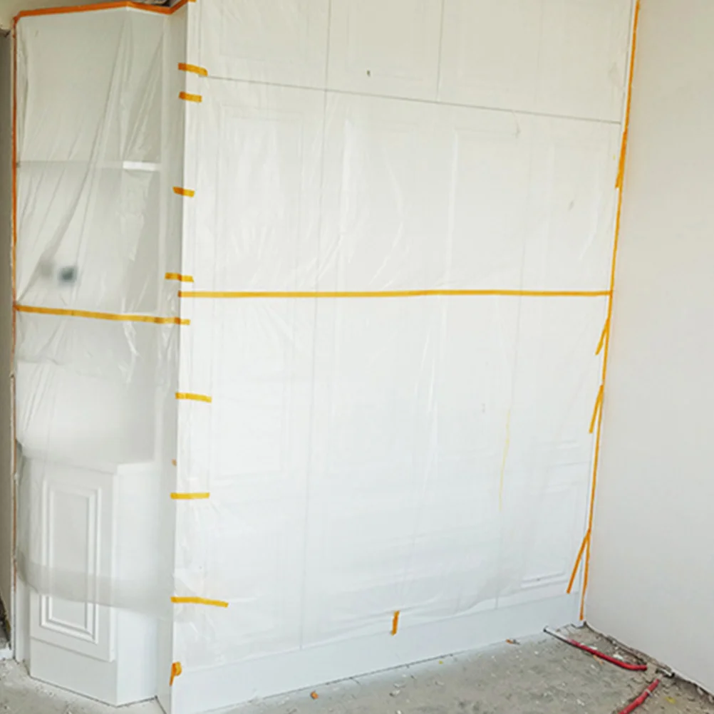 6 pezzi 6 rotoli di pellicola per mascheratura leggera resistente allo strappo per la pittura automobilistica protezione antipolvere design bobina pittori rotolo di nastro casa